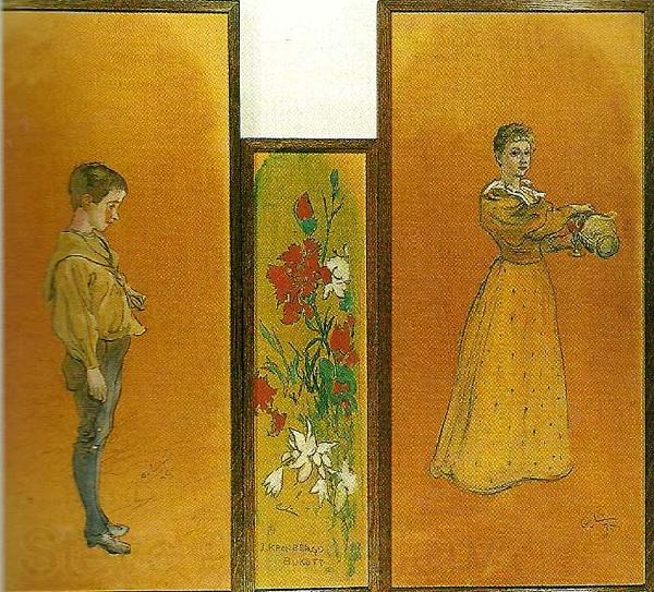 Carl Larsson familjen borjeson Spain oil painting art